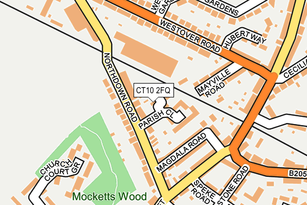 CT10 2FQ map - OS OpenMap – Local (Ordnance Survey) CT10 2FQ map - OS OpenMap – Local (Ordnance Survey)