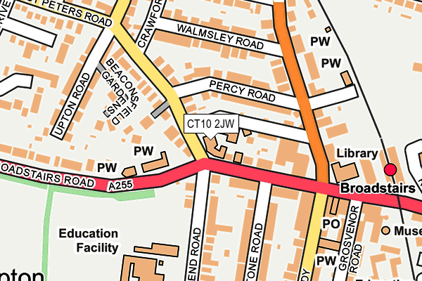 CT10 2JW map - OS OpenMap – Local (Ordnance Survey) CT10 2JW map - OS OpenMap – Local (Ordnance Survey)