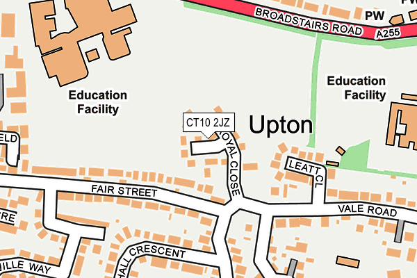 CT10 2JZ map - OS OpenMap – Local (Ordnance Survey) CT10 2JZ map - OS OpenMap – Local (Ordnance Survey)