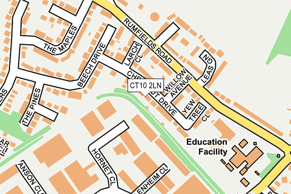 CT10 2LN map - OS OpenMap – Local (Ordnance Survey) CT10 2LN map - OS OpenMap – Local (Ordnance Survey)