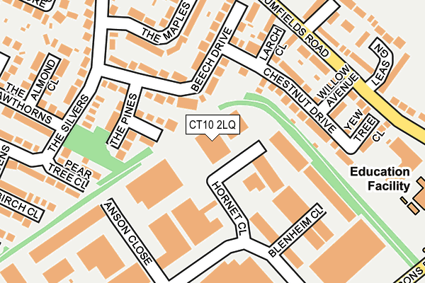 CT10 2LQ map - OS OpenMap – Local (Ordnance Survey) CT10 2LQ map - OS OpenMap – Local (Ordnance Survey)