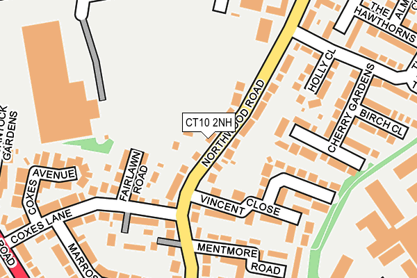 CT10 2NH map - OS OpenMap – Local (Ordnance Survey) CT10 2NH map - OS OpenMap – Local (Ordnance Survey)