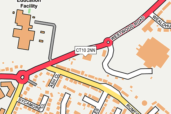 CT10 2NN map - OS OpenMap – Local (Ordnance Survey) CT10 2NN map - OS OpenMap – Local (Ordnance Survey)