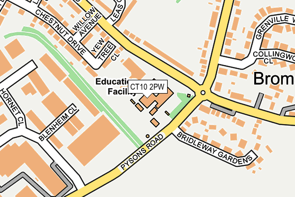 CT10 2PW map - OS OpenMap – Local (Ordnance Survey) CT10 2PW map - OS OpenMap – Local (Ordnance Survey)