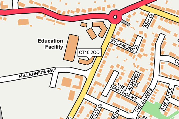 CT10 2QQ map - OS OpenMap – Local (Ordnance Survey) CT10 2QQ map - OS OpenMap – Local (Ordnance Survey)