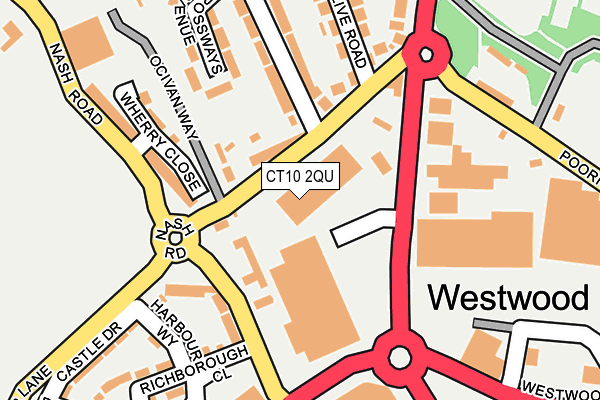 CT10 2QU map - OS OpenMap – Local (Ordnance Survey) CT10 2QU map - OS OpenMap – Local (Ordnance Survey)