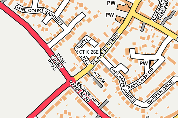 CT10 2SE map - OS OpenMap – Local (Ordnance Survey) CT10 2SE map - OS OpenMap – Local (Ordnance Survey)
