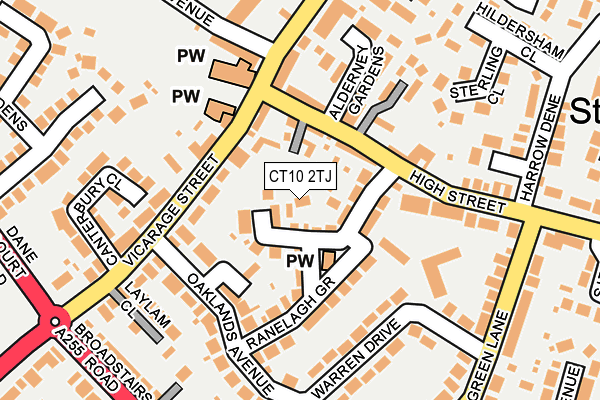 CT10 2TJ map - OS OpenMap – Local (Ordnance Survey) CT10 2TJ map - OS OpenMap – Local (Ordnance Survey)