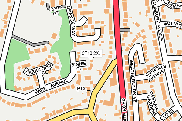CT10 2XJ map - OS OpenMap – Local (Ordnance Survey) CT10 2XJ map - OS OpenMap – Local (Ordnance Survey)