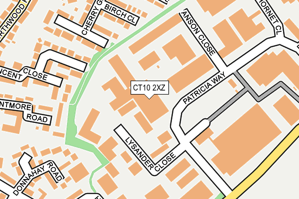 CT10 2XZ map - OS OpenMap – Local (Ordnance Survey) CT10 2XZ map - OS OpenMap – Local (Ordnance Survey)