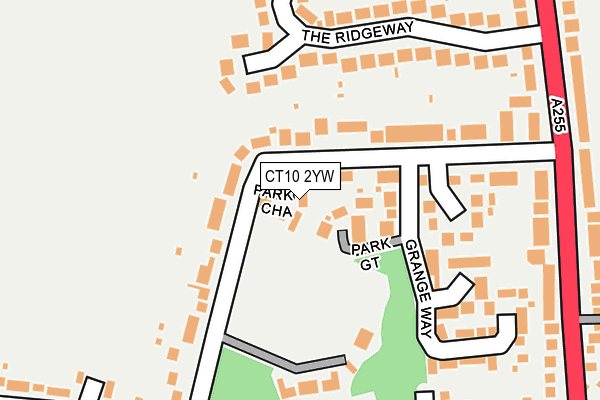 CT10 2YW map - OS OpenMap – Local (Ordnance Survey) CT10 2YW map - OS OpenMap – Local (Ordnance Survey)