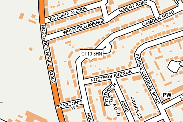 CT10 3HN map - OS OpenMap – Local (Ordnance Survey) CT10 3HN map - OS OpenMap – Local (Ordnance Survey)