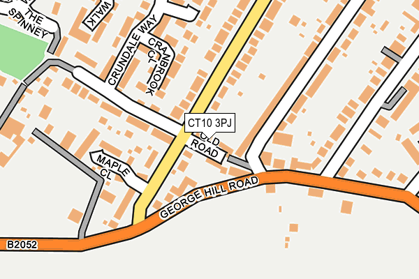 CT10 3PJ map - OS OpenMap – Local (Ordnance Survey) CT10 3PJ map - OS OpenMap – Local (Ordnance Survey)