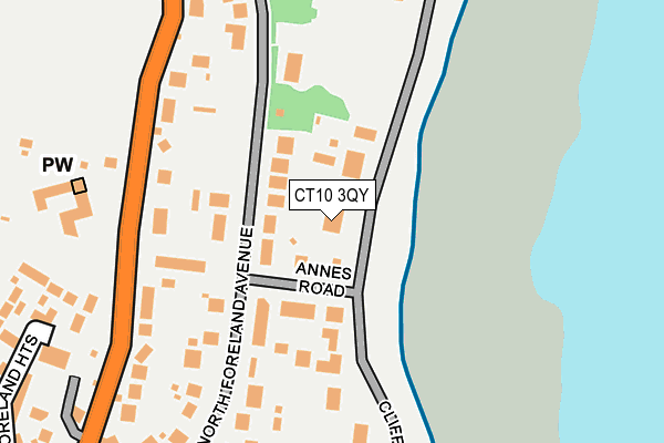 CT10 3QY map - OS OpenMap – Local (Ordnance Survey) CT10 3QY map - OS OpenMap – Local (Ordnance Survey)