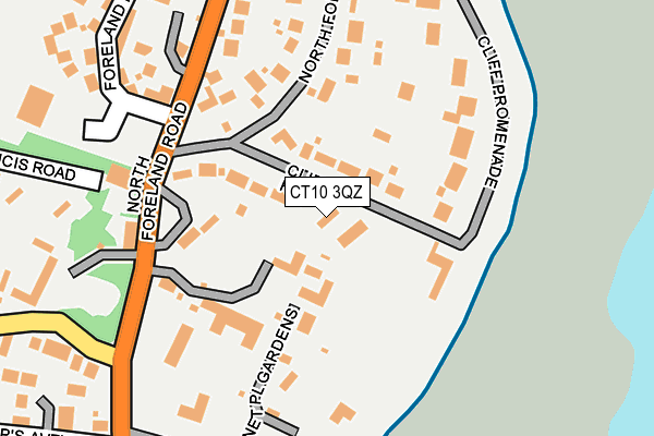 CT10 3QZ map - OS OpenMap – Local (Ordnance Survey) CT10 3QZ map - OS OpenMap – Local (Ordnance Survey)