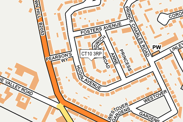 CT10 3RP map - OS OpenMap – Local (Ordnance Survey) CT10 3RP map - OS OpenMap – Local (Ordnance Survey)