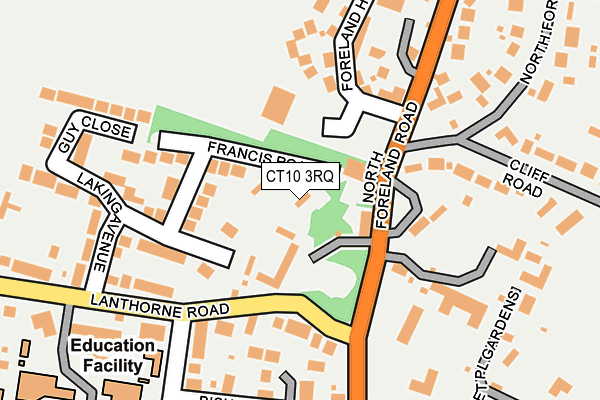 CT10 3RQ map - OS OpenMap – Local (Ordnance Survey) CT10 3RQ map - OS OpenMap – Local (Ordnance Survey)