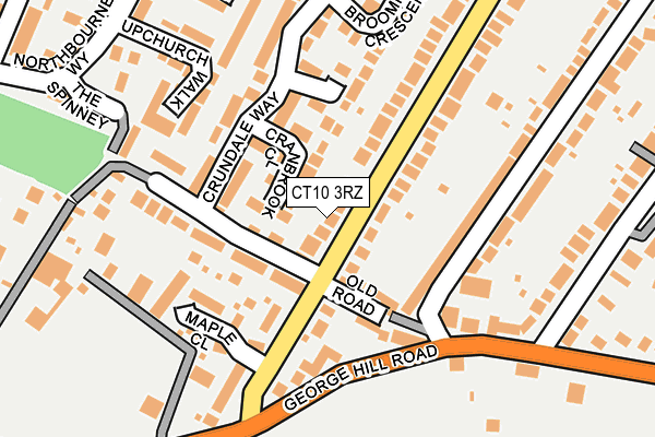CT10 3RZ map - OS OpenMap – Local (Ordnance Survey) CT10 3RZ map - OS OpenMap – Local (Ordnance Survey)