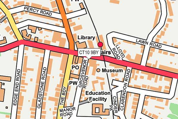 CT10 9BY map - OS OpenMap – Local (Ordnance Survey) CT10 9BY map - OS OpenMap – Local (Ordnance Survey)