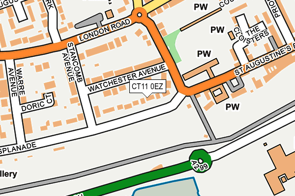 CT11 0EZ map - OS OpenMap – Local (Ordnance Survey) CT11 0EZ map - OS OpenMap – Local (Ordnance Survey)