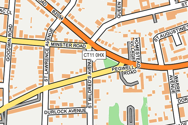 CT11 0HX map - OS OpenMap – Local (Ordnance Survey) CT11 0HX map - OS OpenMap – Local (Ordnance Survey)