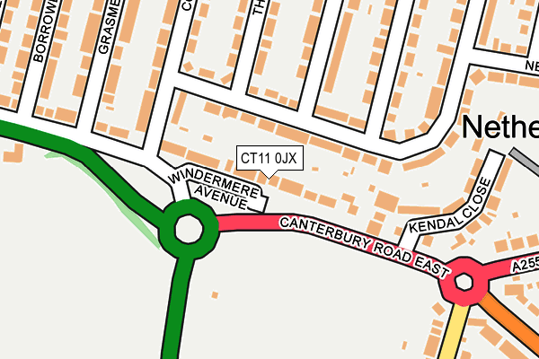 CT11 0JX map - OS OpenMap – Local (Ordnance Survey) CT11 0JX map - OS OpenMap – Local (Ordnance Survey)