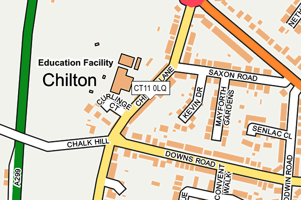 CT11 0LQ map - OS OpenMap – Local (Ordnance Survey) CT11 0LQ map - OS OpenMap – Local (Ordnance Survey)