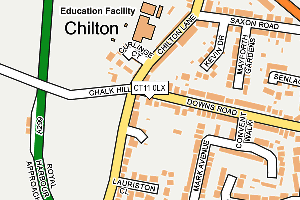 CT11 0LX map - OS OpenMap – Local (Ordnance Survey) CT11 0LX map - OS OpenMap – Local (Ordnance Survey)