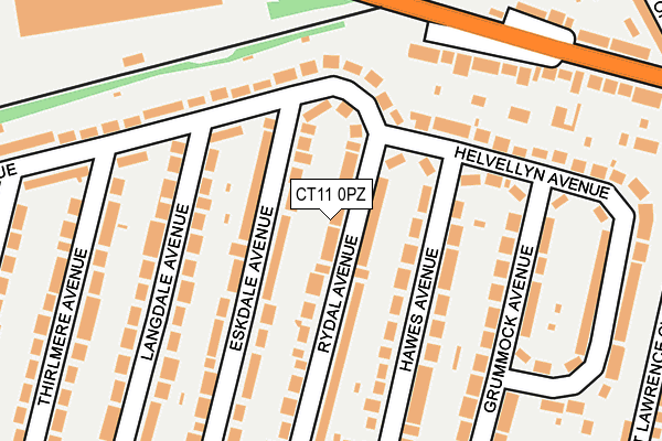 CT11 0PZ map - OS OpenMap – Local (Ordnance Survey) CT11 0PZ map - OS OpenMap – Local (Ordnance Survey)