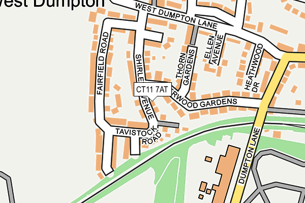CT11 7AT map - OS OpenMap – Local (Ordnance Survey) CT11 7AT map - OS OpenMap – Local (Ordnance Survey)