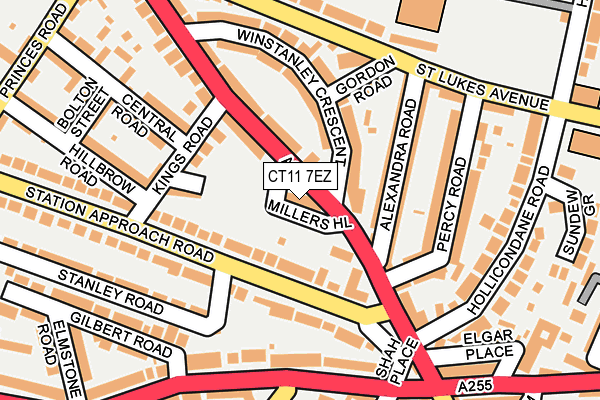 CT11 7EZ map - OS OpenMap – Local (Ordnance Survey) CT11 7EZ map - OS OpenMap – Local (Ordnance Survey)