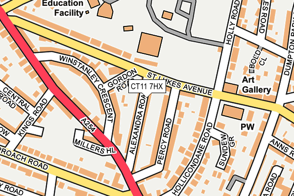 CT11 7HX map - OS OpenMap – Local (Ordnance Survey) CT11 7HX map - OS OpenMap – Local (Ordnance Survey)