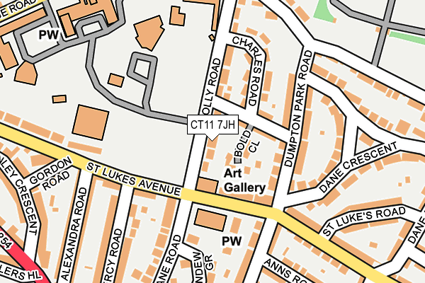 CT11 7JH map - OS OpenMap – Local (Ordnance Survey) CT11 7JH map - OS OpenMap – Local (Ordnance Survey)