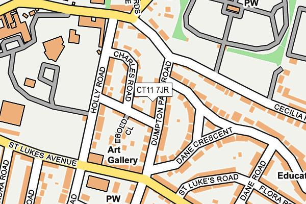CT11 7JR map - OS OpenMap – Local (Ordnance Survey) CT11 7JR map - OS OpenMap – Local (Ordnance Survey)