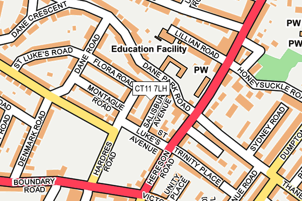 CT11 7LH map - OS OpenMap – Local (Ordnance Survey) CT11 7LH map - OS OpenMap – Local (Ordnance Survey)