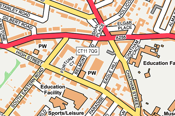 CT11 7QG map - OS OpenMap – Local (Ordnance Survey) CT11 7QG map - OS OpenMap – Local (Ordnance Survey)