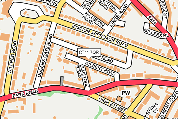 CT11 7QR map - OS OpenMap – Local (Ordnance Survey) CT11 7QR map - OS OpenMap – Local (Ordnance Survey)