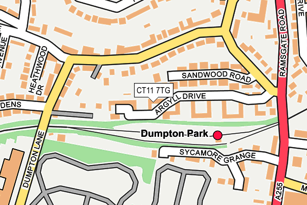 CT11 7TG map - OS OpenMap – Local (Ordnance Survey) CT11 7TG map - OS OpenMap – Local (Ordnance Survey)