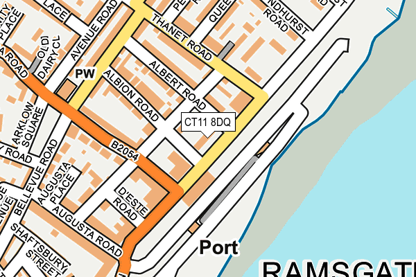 CT11 8DQ map - OS OpenMap – Local (Ordnance Survey) CT11 8DQ map - OS OpenMap – Local (Ordnance Survey)