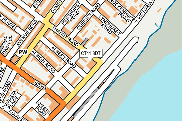 CT11 8DT map - OS OpenMap – Local (Ordnance Survey) CT11 8DT map - OS OpenMap – Local (Ordnance Survey)