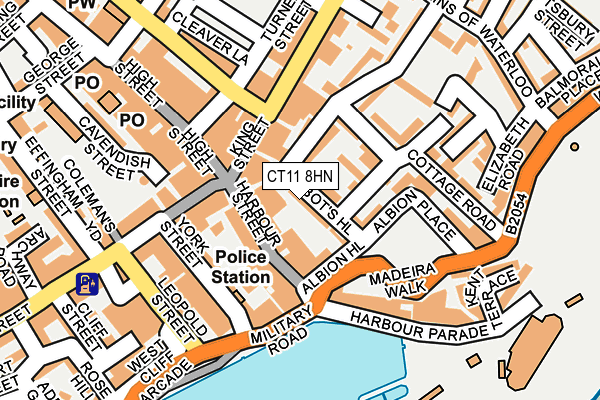 CT11 8HN map - OS OpenMap – Local (Ordnance Survey) CT11 8HN map - OS OpenMap – Local (Ordnance Survey)