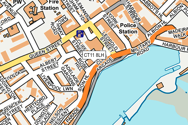 CT11 8LH map - OS OpenMap – Local (Ordnance Survey) CT11 8LH map - OS OpenMap – Local (Ordnance Survey)