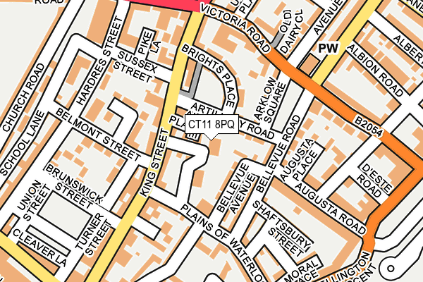 CT11 8PQ map - OS OpenMap – Local (Ordnance Survey) CT11 8PQ map - OS OpenMap – Local (Ordnance Survey)