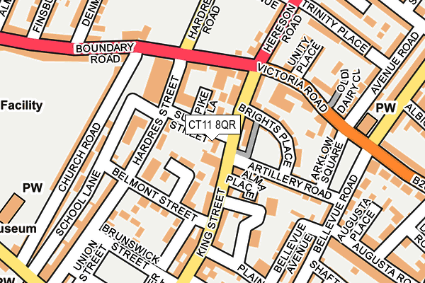 CT11 8QR map - OS OpenMap – Local (Ordnance Survey) CT11 8QR map - OS OpenMap – Local (Ordnance Survey)