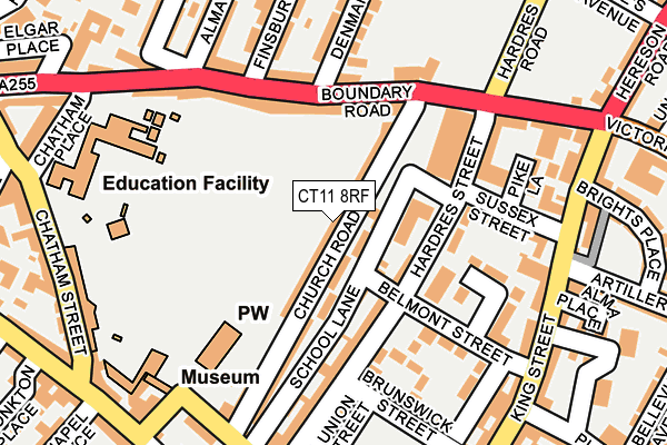 CT11 8RF map - OS OpenMap – Local (Ordnance Survey) CT11 8RF map - OS OpenMap – Local (Ordnance Survey)