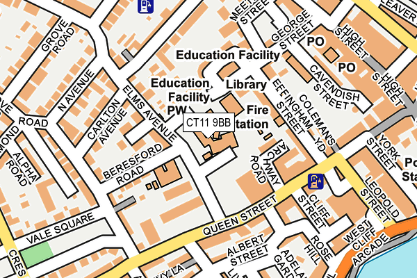 CT11 9BB map - OS OpenMap – Local (Ordnance Survey) CT11 9BB map - OS OpenMap – Local (Ordnance Survey)