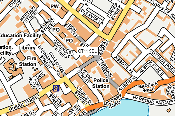 CT11 9DL map - OS OpenMap – Local (Ordnance Survey) CT11 9DL map - OS OpenMap – Local (Ordnance Survey)
