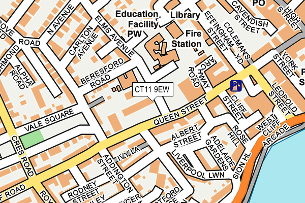 CT11 9EW map - OS OpenMap – Local (Ordnance Survey) CT11 9EW map - OS OpenMap – Local (Ordnance Survey)