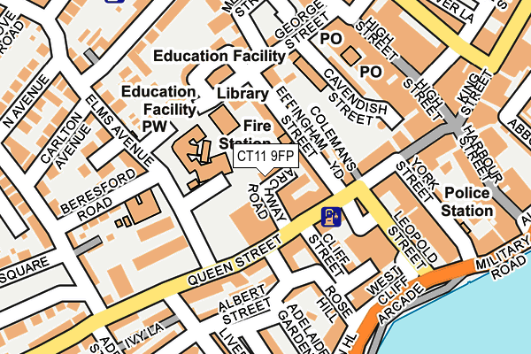CT11 9FP map - OS OpenMap – Local (Ordnance Survey) CT11 9FP map - OS OpenMap – Local (Ordnance Survey)