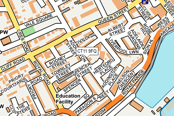 CT11 9FQ map - OS OpenMap – Local (Ordnance Survey) CT11 9FQ map - OS OpenMap – Local (Ordnance Survey)